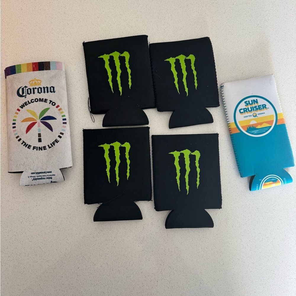 Set of six drink koozies - Picture 2 of 2